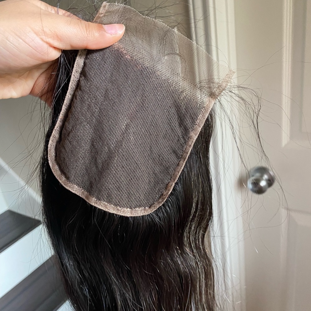 4x4 20 inch lace closure (medium brown lace)
